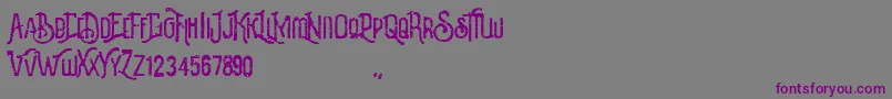 Revalina Font – Purple Fonts on Gray Background