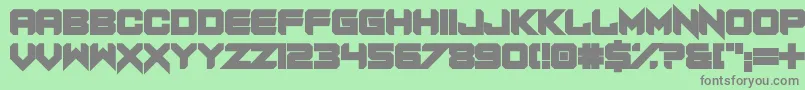 fuente Revenant – Fuentes Grises Sobre Fondo Verde