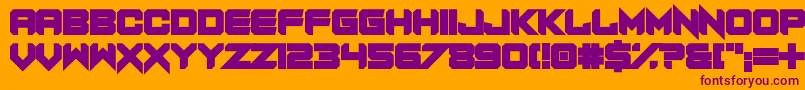 Revenant Font – Purple Fonts on Orange Background