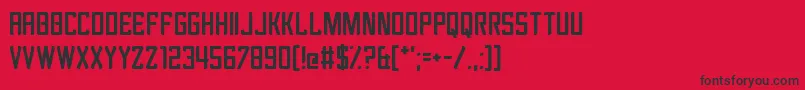 Revengeance Font – Black Fonts on Red Background