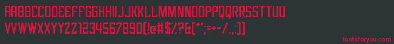 Revengeance Font – Red Fonts on Black Background