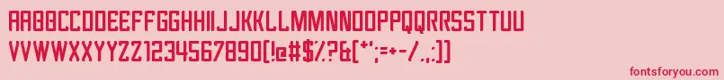 Revengeance Font – Red Fonts on Pink Background
