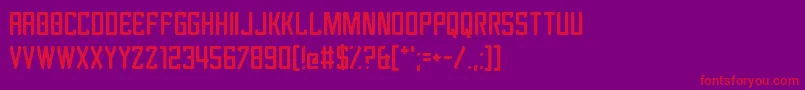 Revengeance Font – Red Fonts on Purple Background