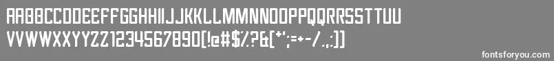Revengeance Font – White Fonts on Gray Background