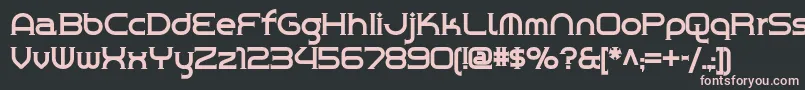 Chromeyellownf Font – Pink Fonts on Black Background