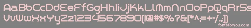 Chromeyellownf Font – Pink Fonts on Gray Background