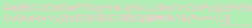 Chromeyellownf Font – Pink Fonts on Green Background