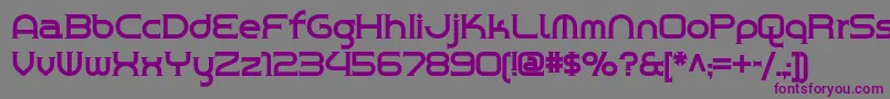 Chromeyellownf Font – Purple Fonts on Gray Background