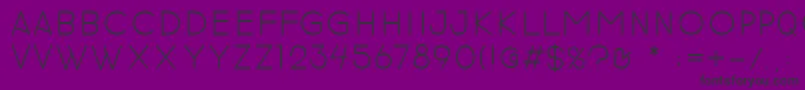 revilo san Font – Black Fonts on Purple Background