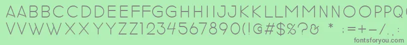 revilo san Font – Gray Fonts on Green Background