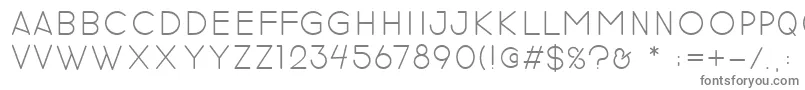 revilo san Font – Gray Fonts on White Background