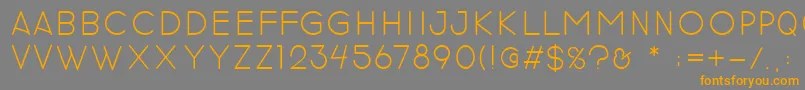 revilo san Font – Orange Fonts on Gray Background