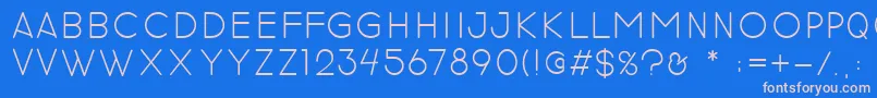 revilo san Font – Pink Fonts on Blue Background