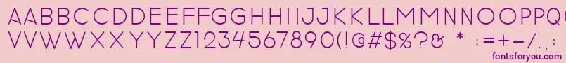 revilo san Font – Purple Fonts on Pink Background