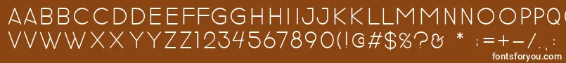 revilo san Font – White Fonts on Brown Background