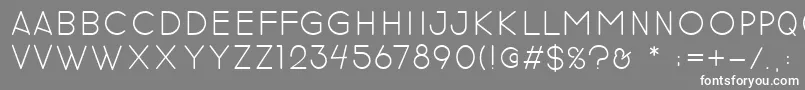 フォントrevilo san – 灰色の背景に白い文字