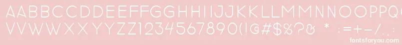 revilo san Font – White Fonts on Pink Background
