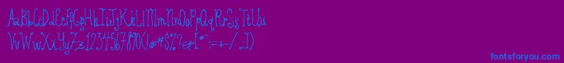 REVOD    Font – Blue Fonts on Purple Background