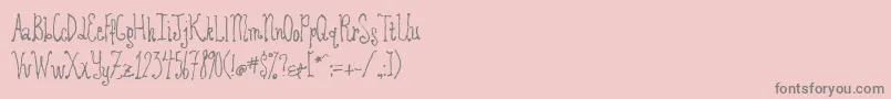 REVOD    Font – Gray Fonts on Pink Background