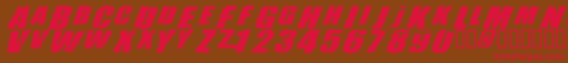 REVOLUTION Font – Red Fonts on Brown Background