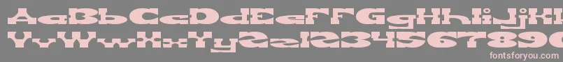 REVOLVER GUN Font – Pink Fonts on Gray Background