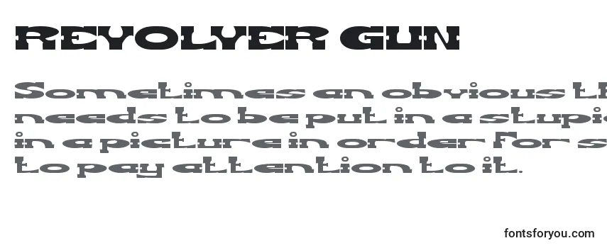 REVOLVER GUN Font