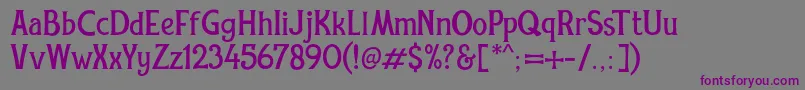 Шрифт REXMONE DEMO VERSION – фиолетовые шрифты на сером фоне