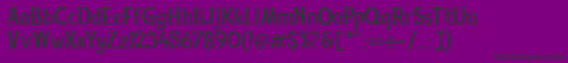 Шрифт REXMONE DEMO VERSION – чёрные шрифты на фиолетовом фоне