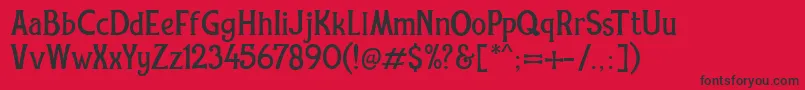 フォントREXMONE DEMO VERSION – 赤い背景に黒い文字