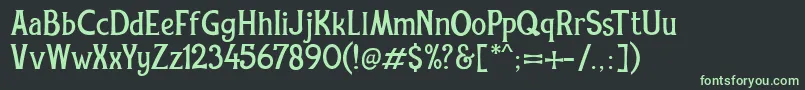 Шрифт REXMONE DEMO VERSION – зелёные шрифты на чёрном фоне