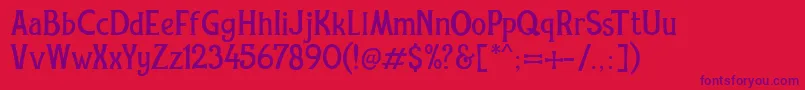 REXMONE DEMO VERSION-Schriftart – Violette Schriften auf rotem Hintergrund
