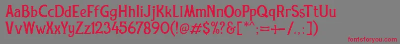 REXMONE DEMO VERSION Font – Red Fonts on Gray Background