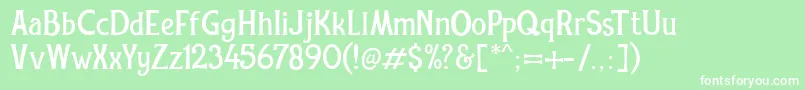 REXMONE DEMO VERSION Font – White Fonts on Green Background