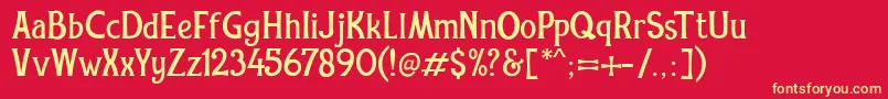 REXMONE DEMO VERSION-Schriftart – Gelbe Schriften auf rotem Hintergrund