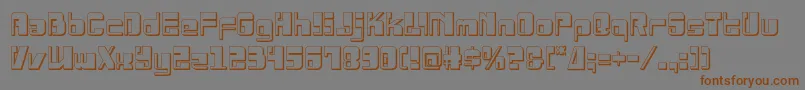 Drosselmeyer3D Font – Brown Fonts on Gray Background