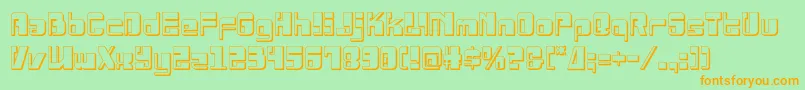 Drosselmeyer3D Font – Orange Fonts on Green Background