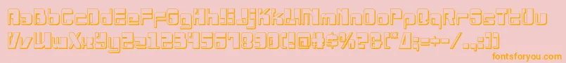 Drosselmeyer3D Font – Orange Fonts on Pink Background