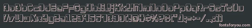 Drosselmeyer3D Font – Pink Fonts on Black Background