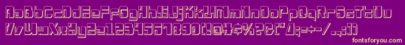 Drosselmeyer3D Font – Yellow Fonts on Purple Background