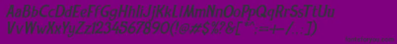 フォントREXMONE ITALIC DEMO VERSION – 紫の背景に黒い文字