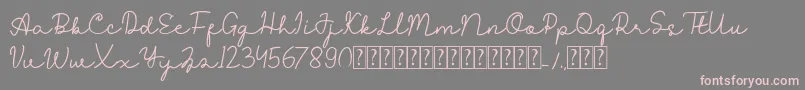Reysha Font – Pink Fonts on Gray Background