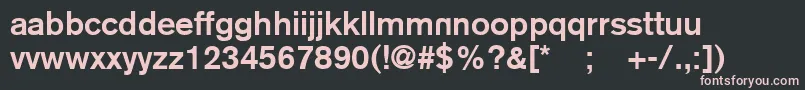 Шрифт REZB     – розовые шрифты на чёрном фоне