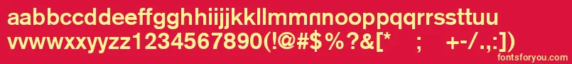 REZB     Font – Yellow Fonts on Red Background