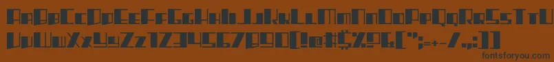 Rhapsodies Font – Black Fonts on Brown Background