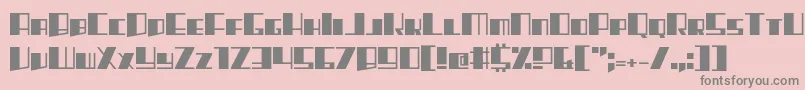 Rhapsodies Font – Gray Fonts on Pink Background