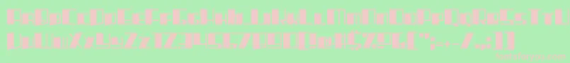 フォントRhapsodies – 緑の背景にピンクのフォント