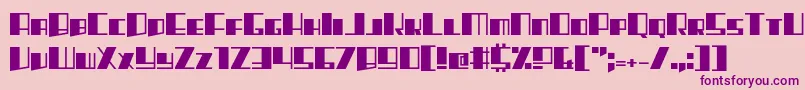 Rhapsodies Font – Purple Fonts on Pink Background