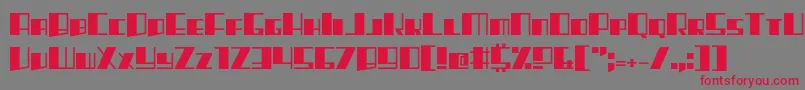 Rhapsodies Font – Red Fonts on Gray Background