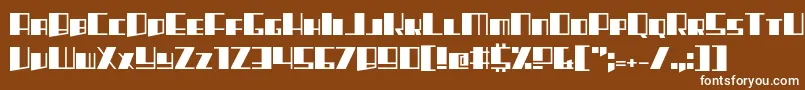 Rhapsodies Font – White Fonts on Brown Background