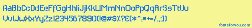 RHCAS    Font – Blue Fonts on Yellow Background